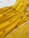 ✨ Pure Cotton Mirror Work Anarkali Set ✨