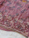 ✨ Pure Crepe Handwork Unstitched Suit ✨