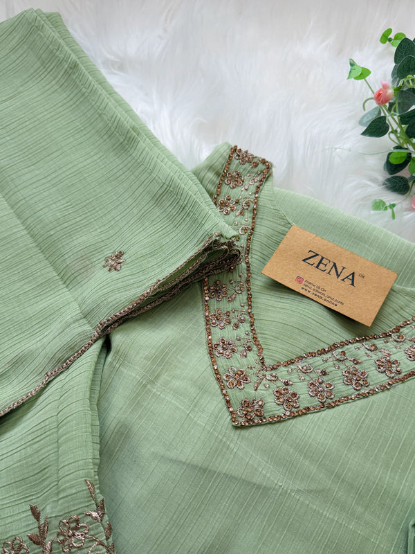 ✨ Handwork Party Wear Kurti Set ✨