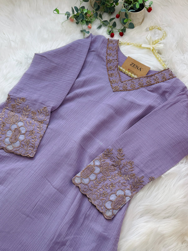 ✨ Handwork Party Wear Kurti Set ✨