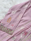 ✨ Mul Chanderi Embroidered Anarkali Kurti Set ✨