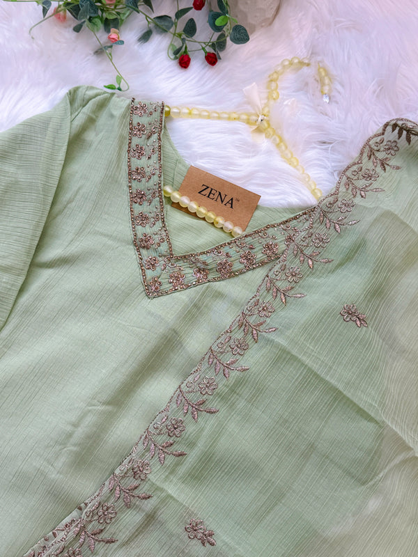 ✨ Handwork Party Wear Kurti Set ✨