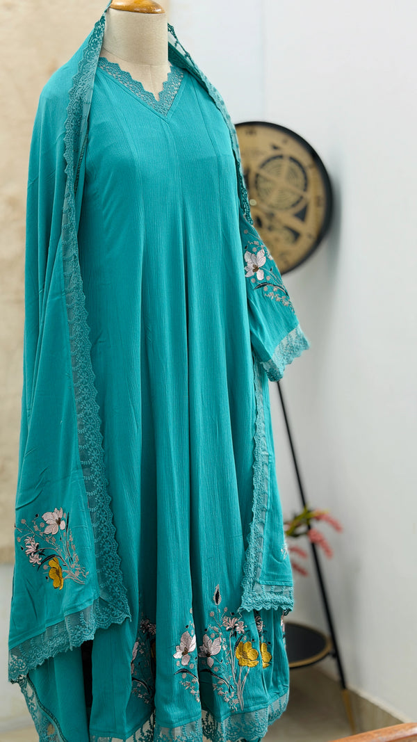 Ready-to-Wear Premium Crushed Rayon Anarkali Suit 💃