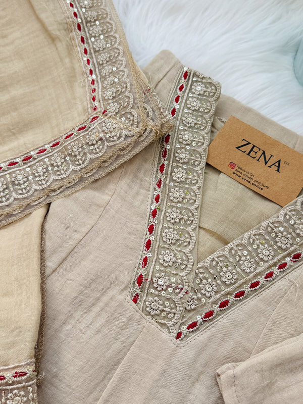 ✨ Mul Cotton Embroidered Kurti Set ✨