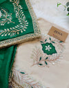 ๐ Premium Crepe Hand-Detailed Unstitched Partywear Suit ๐