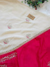 ๐ Premium Crepe Hand-Detailed Unstitched Partywear Suit ๐
