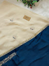 π Premium Crepe Hand-Detailed Unstitched Partywear Suit π