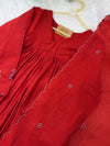 ✨ Glass Chanderi Handwork Anarkali Set for Women ✨