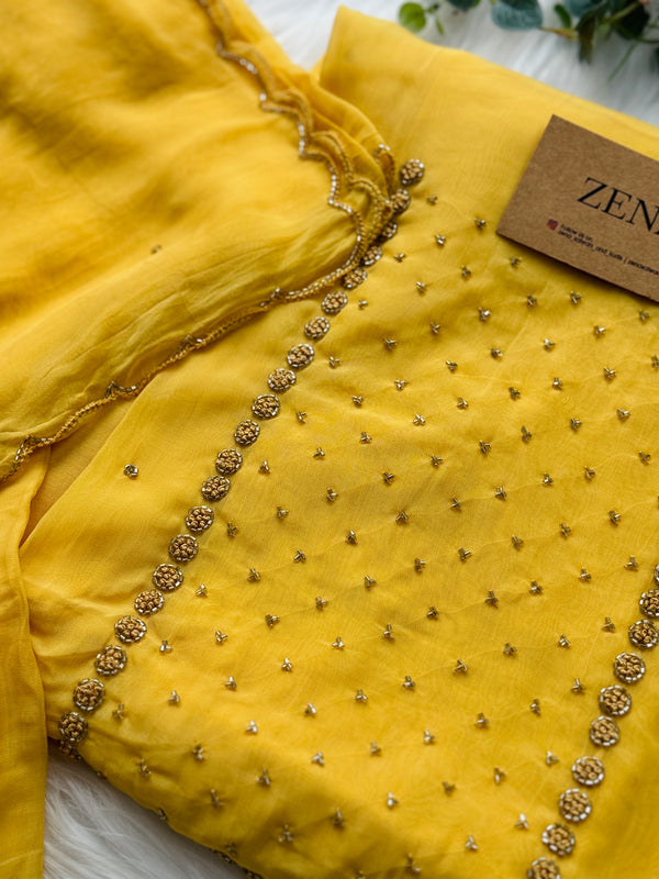 Premium Viscose Organza Unstitched Dress Material