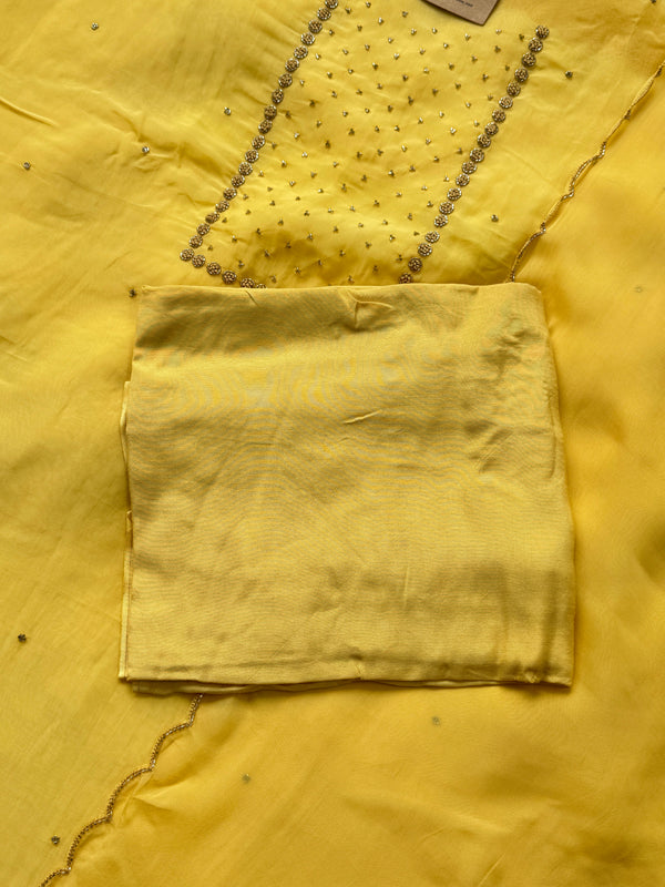 Premium Viscose Organza Unstitched Dress Material