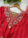 Pure Dola Silk Handwork Suit Elegant Craftsmanship, Effortless Festive Style