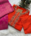 Banarasi Dolasilk Kurti Set with Banarasi Bhuvan Silk Dupatta
