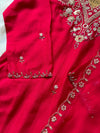 Pure Dola Silk Handwork Suit Elegant Craftsmanship, Effortless Festive Style