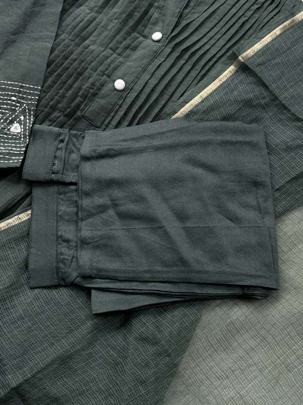 Premium Mul Chanderi Anarkali Kurti Set