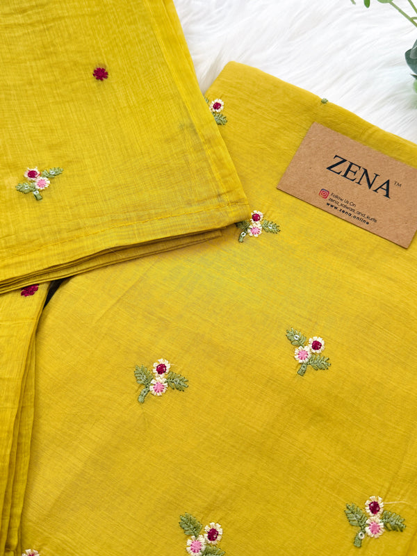 ✨ Malai Chanderi Unstitched Suit ✨