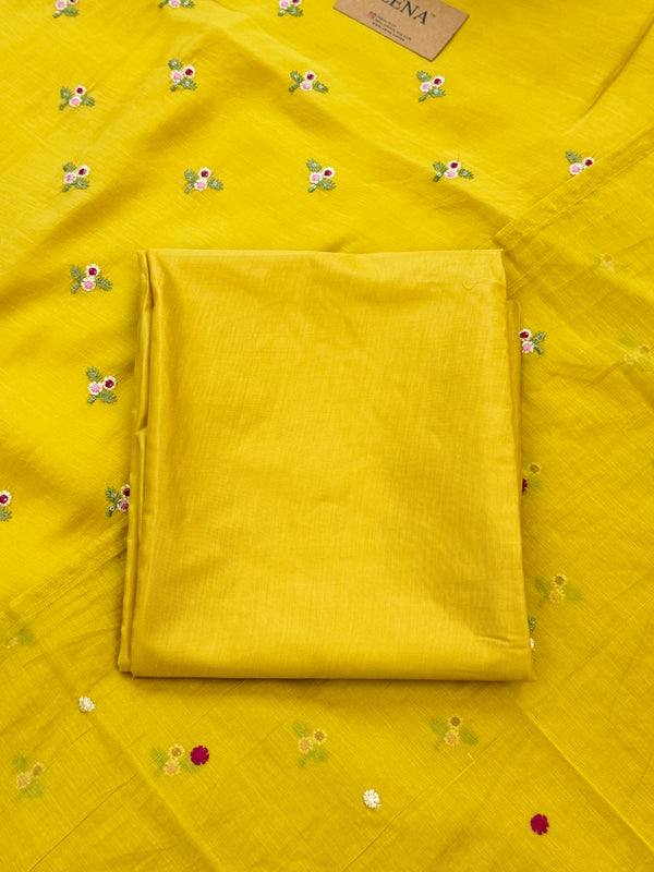 ✨ Malai Chanderi Unstitched Suit ✨
