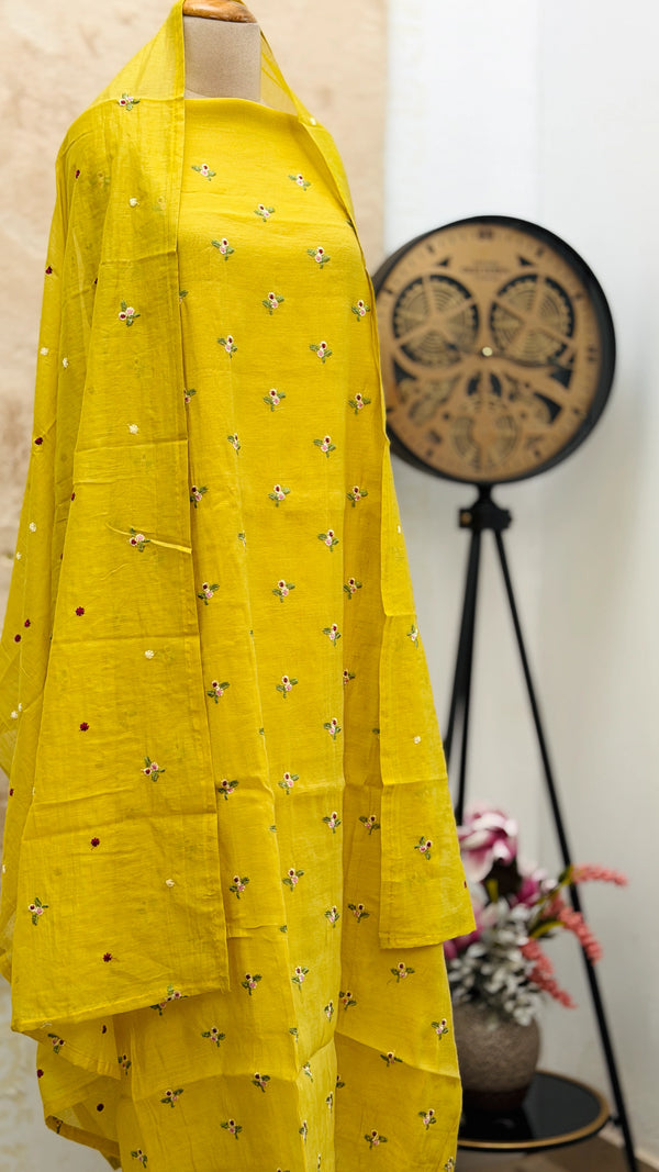 ✨ Malai Chanderi Unstitched Suit ✨