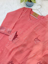 ✨ Premium Mul Chanderi Appliqué Work Kurti Set