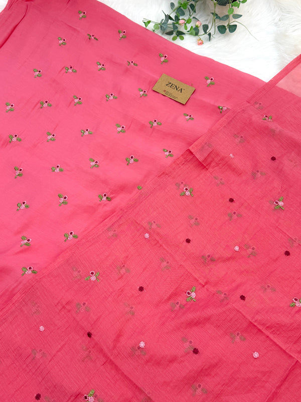 ✨ Malai Chanderi Unstitched Suit ✨