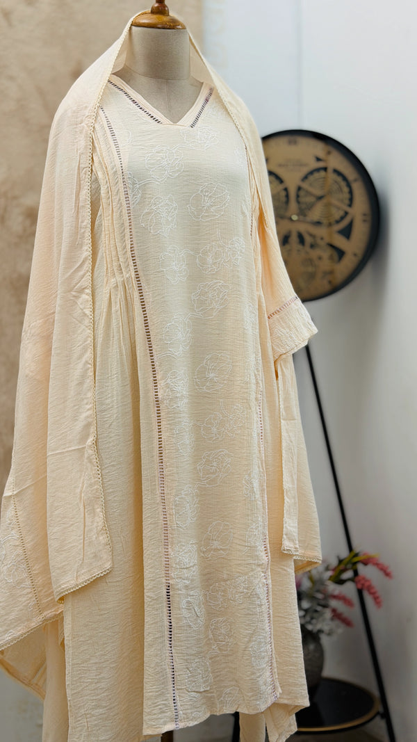 Imported Crush Rayon Anarkali Set