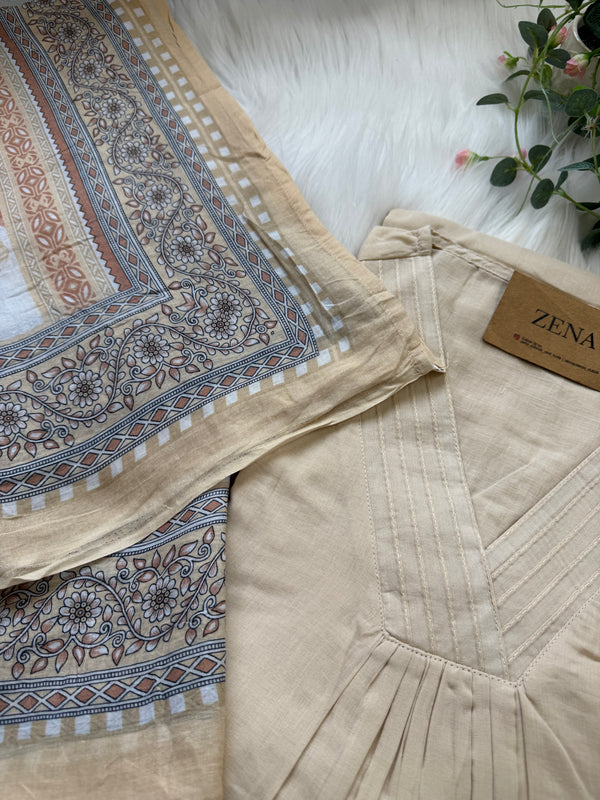 ✨ Mul Cotton Embroidered Kurti Set ✨
