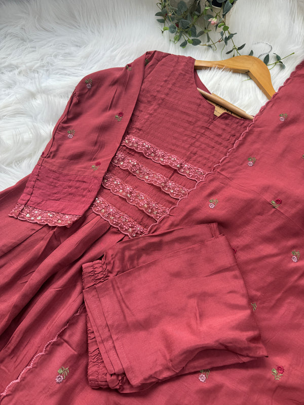 Premium Mul Cotton Anarkali Kurti Set