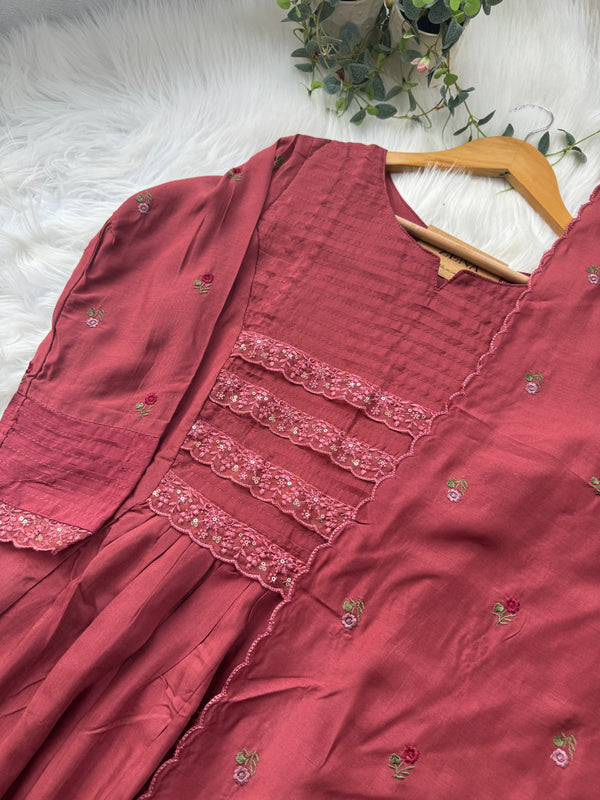 Premium Mul Cotton Anarkali Kurti Set