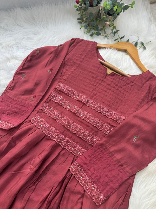 Premium Mul Cotton Anarkali Kurti Set