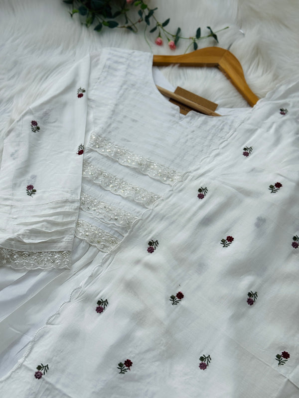 Premium Mul Cotton Anarkali Kurti Set