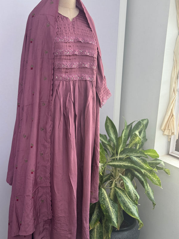 Premium Mul Cotton Anarkali Kurti Set