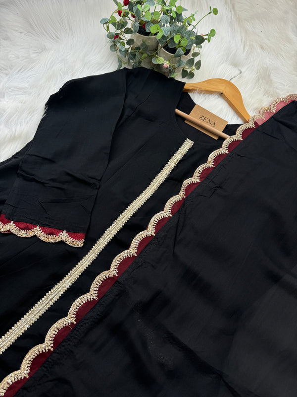 Premium Roman Silk Anarkali