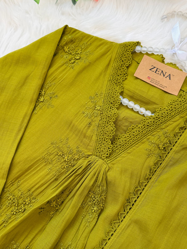 ✨ Mul Cotton Anarkali Set ✨