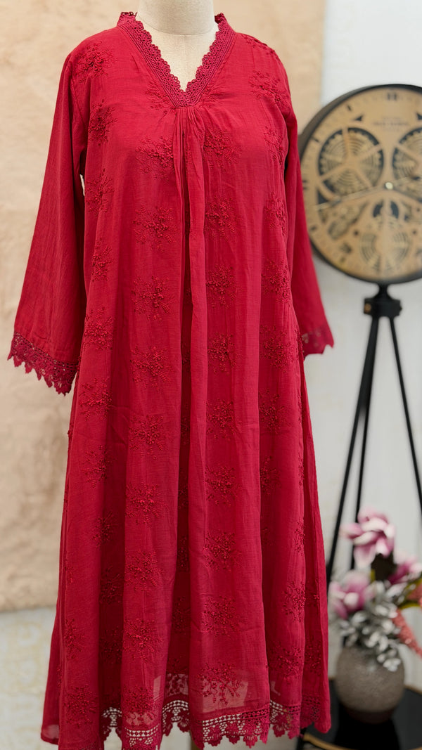 ✨ Mul Cotton Anarkali Set ✨