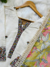 Mul Chanderi Embroidered Kurti Set