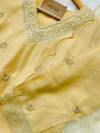 Ready-to-Wear V-Neck Embroidery Work Suit with Organza Dupatta