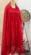 ✨ Pure Mul Cotton Embroidered Anarkali