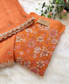 ✨ Premium Cosmo Tissue Silk Handwork Unstitched Suit ✨