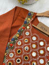 ✨ Pure Cotton Mirror Work Kurti Set ✨