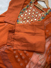 ✨ Pure Cotton Mirror Work Kurti Set ✨