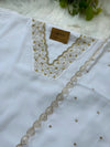 Premium Unstitched Organza Partywear Suit