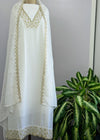 Premium Unstitched Organza Partywear Suit