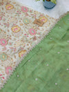✨ Pure Tissue Silk Handwork Unstitched Suit