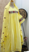 ✨ Mul Cotton Embroidered Anarkali Set