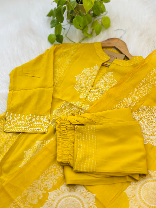 Pure Cotton Ready-to-Wear Kurti Set — Comfort Meets Everyday Elegance