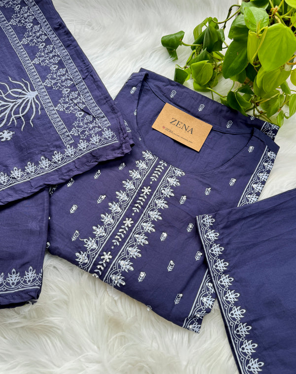 Pure Cotton Ready-to-Wear Kurti Set – Everyday Elegance