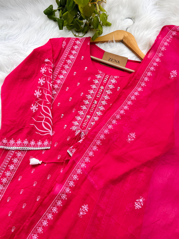 Pure Cotton Ready-to-Wear Kurti Set – Everyday Elegance