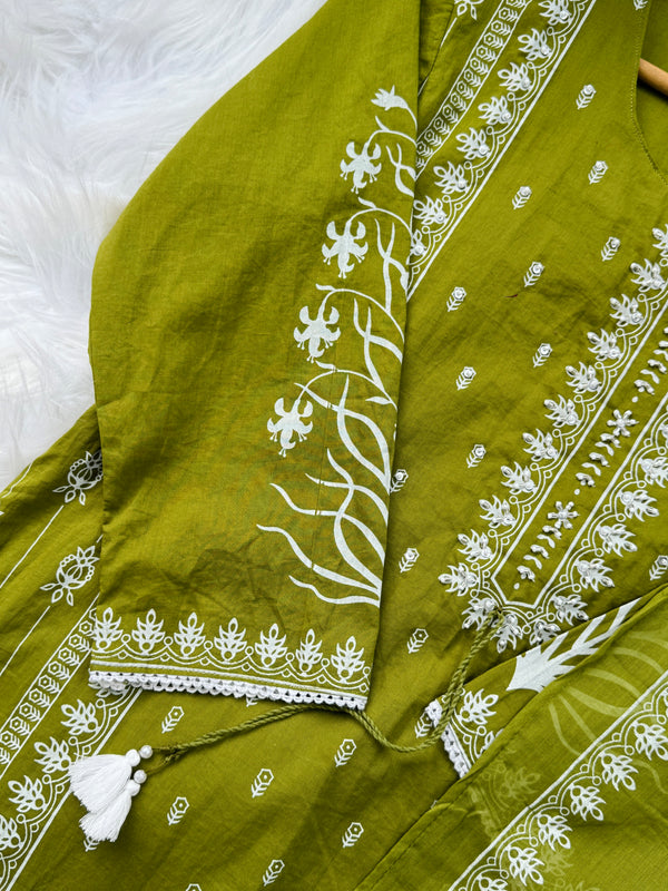 Pure Cotton Ready-to-Wear Kurti Set – Everyday Elegance