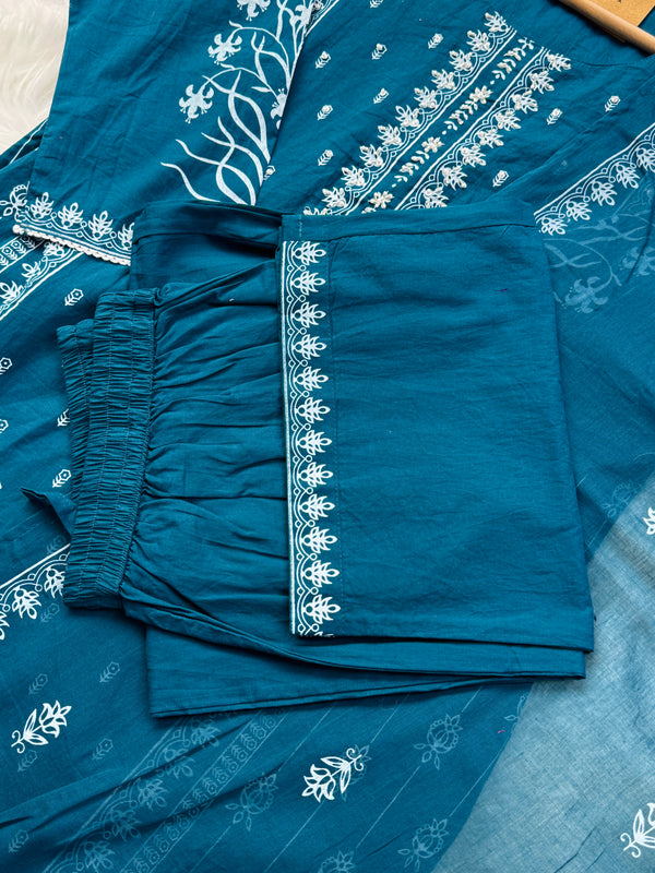 Pure Cotton Ready-to-Wear Kurti Set – Everyday Elegance