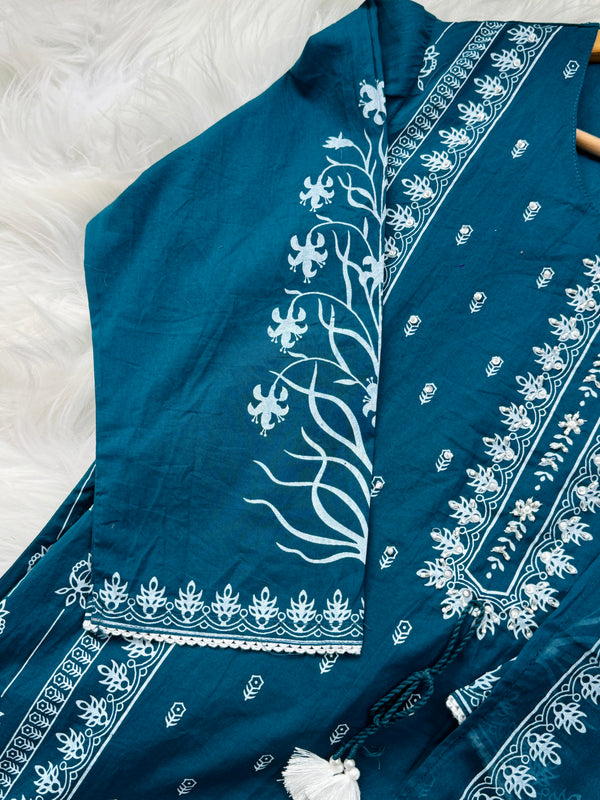 Pure Cotton Ready-to-Wear Kurti Set – Everyday Elegance