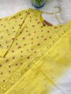 ✨ Pure Kota Doria Floral Embroidered Kurti Set